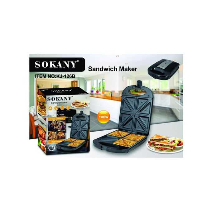 4 Slots Sandwich Maker With Non Stick Coating